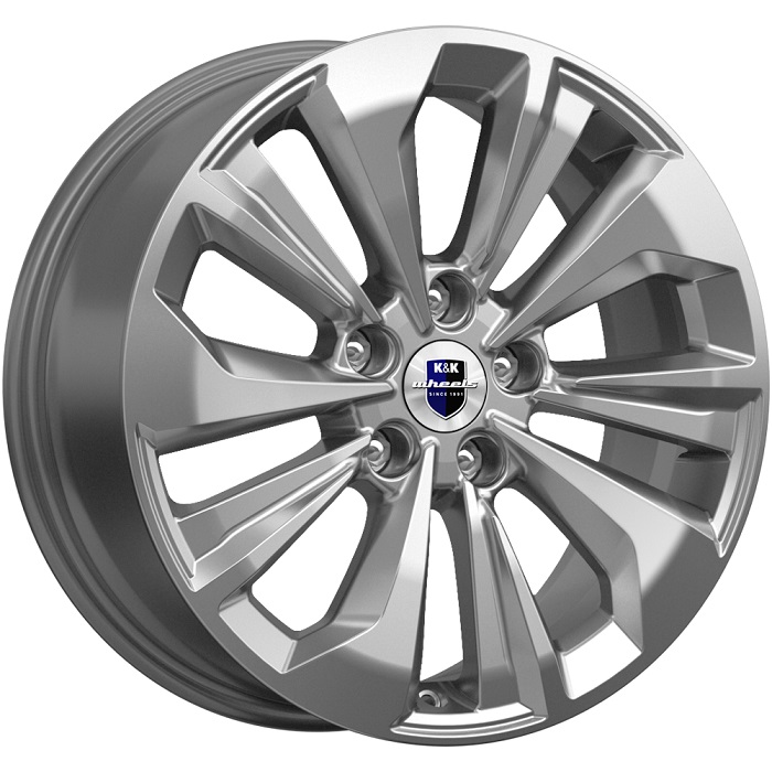 Диск Авиор 7*17 40 5*108 65,1 дарк платинум К&К (КС936-03) 76590