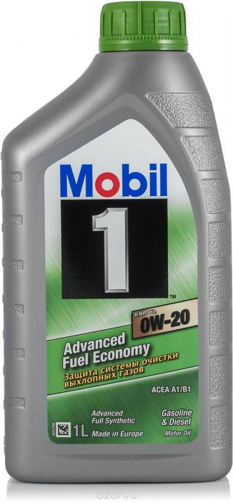 Масло Mobil 1 ESP X2 0W20 для а/м с сажевым фильтром (DPF) 1л