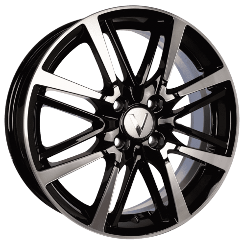 Диск B216 6*16 50 4*100 60,1 алмаз черный Vector 21601AB